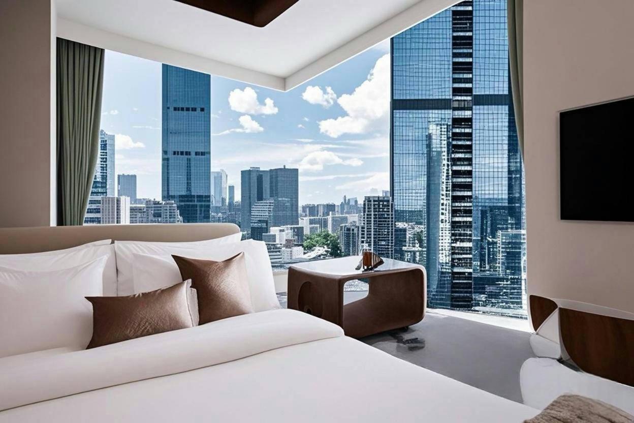 Yun Jin City View Hotel - Guangzhou Taikoo Hui Zhujiang New Town Tianhe Sports Center Экстерьер фото